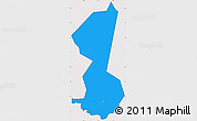 Political Simple Map of Yambio, cropped outside