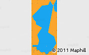 Political Simple Map of Yambio