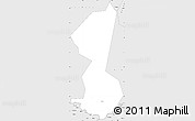 Silver Style Simple Map of Yambio