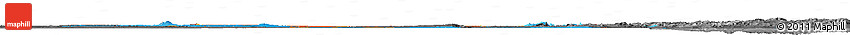 Political Horizon Map of Sudan, darken, desaturated