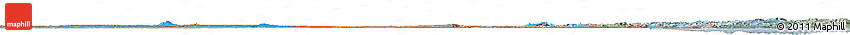 Political Horizon Map of Sudan, semi-desaturated