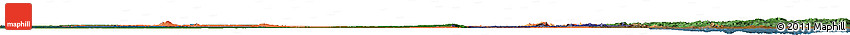 Political Shades Horizon Map of Sudan, darken