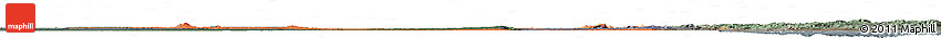 Political Shades Horizon Map of Sudan, darken, semi-desaturated