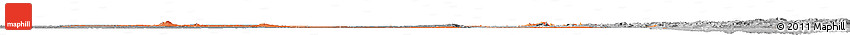 Political Shades Horizon Map of Sudan, desaturated
