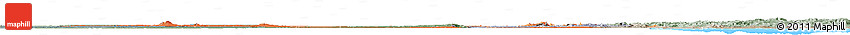 Political Shades Horizon Map of Sudan, semi-desaturated, land only
