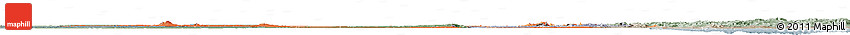 Political Shades Horizon Map of Sudan, semi-desaturated