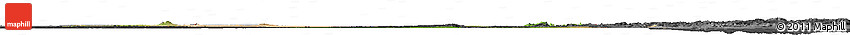 Satellite Horizon Map of Sudan, darken, desaturated