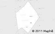 Silver Style Simple Map of Khartoum