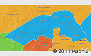 Political 3D Map of Bara