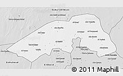 Silver Style 3D Map of Bara