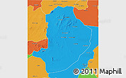 Political 3D Map of Rashad