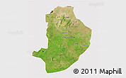 Satellite 3D Map of Rashad, cropped outside
