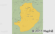 Savanna Style 3D Map of Rashad