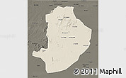 Shaded Relief 3D Map of Rashad, darken