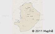 Shaded Relief 3D Map of Rashad, lighten