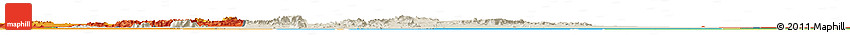 Shaded Relief Horizon Map of Rashad, political outside