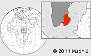 Blank Location Map of Rashad, highlighted country, highlighted grandparent region