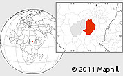 Blank Location Map of Rashad, highlighted parent region