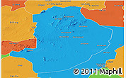 Political Panoramic Map of Rashad