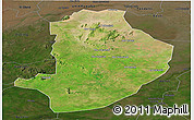 Satellite Panoramic Map of Rashad, darken