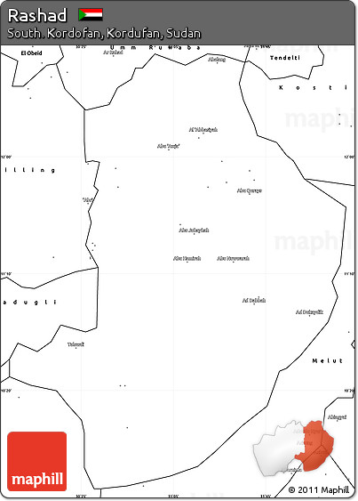 Blank Simple Map of Rashad