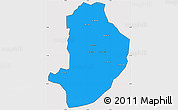 Political Simple Map of Rashad, cropped outside