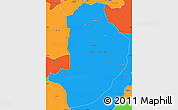 Political Simple Map of Rashad