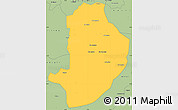Savanna Style Simple Map of Rashad