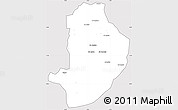 Silver Style Simple Map of Rashad, cropped outside