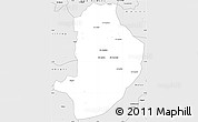 Silver Style Simple Map of Rashad