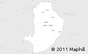 Silver Style Simple Map of Rashad, single color outside