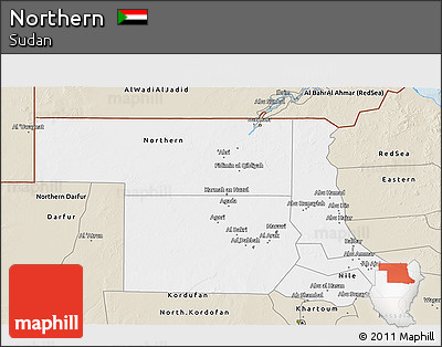 Classic Style 3D Map of Northern