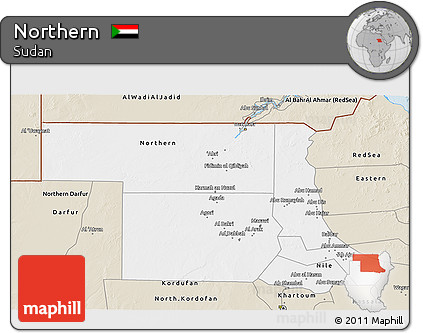 Classic Style 3D Map of Northern