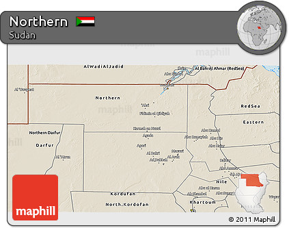Shaded Relief 3D Map of Northern