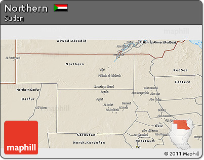 Shaded Relief 3D Map of Northern