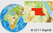 Physical Location Map of Northern