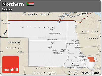 Classic Style Map of Northern