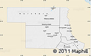 Classic Style Map of Northern, single color outside