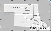 Gray Map of Northern, single color outside