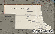 Shaded Relief Map of Northern, darken