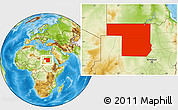 Physical Location Map of Northern