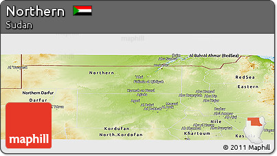 Physical Panoramic Map of Northern