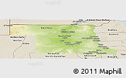 Physical Panoramic Map of Northern, shaded relief outside