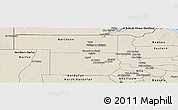Shaded Relief Panoramic Map of Northern