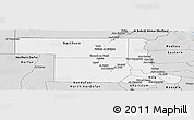 Silver Style Panoramic Map of Northern