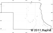 Blank Simple Map of Northern, cropped outside, no labels