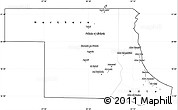Blank Simple Map of Northern, cropped outside