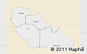 Classic Style 3D Map of Junglei, single color outside