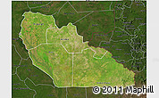 Satellite 3D Map of Junglei, darken