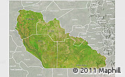 Satellite 3D Map of Junglei, lighten, semi-desaturated